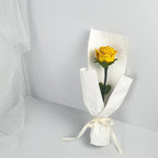 Pipe Cleaner Rose DIY Kit | Yellow Rose Handmade Flower Gift