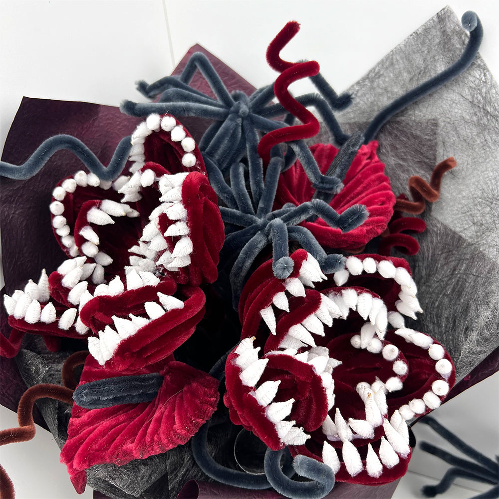 Pipe Cleaner Devil's DIY Kit | Halloween Handmade Flower Gift