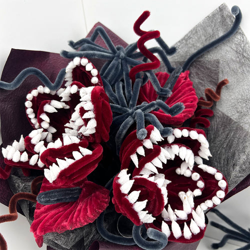 Pipe Cleaner Devil's DIY Kit | Halloween Handmade Flower Gift