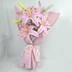 Pink Pipe Cleaner Lily DIY Kit | Handmade Flower Craft Gift